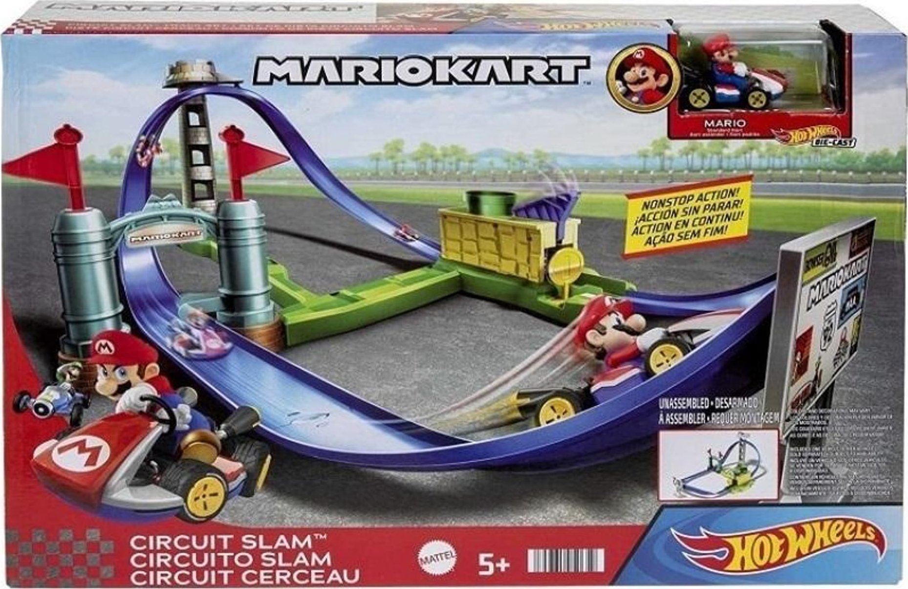 Mattel Hot Wheels Mario Circuit Slam