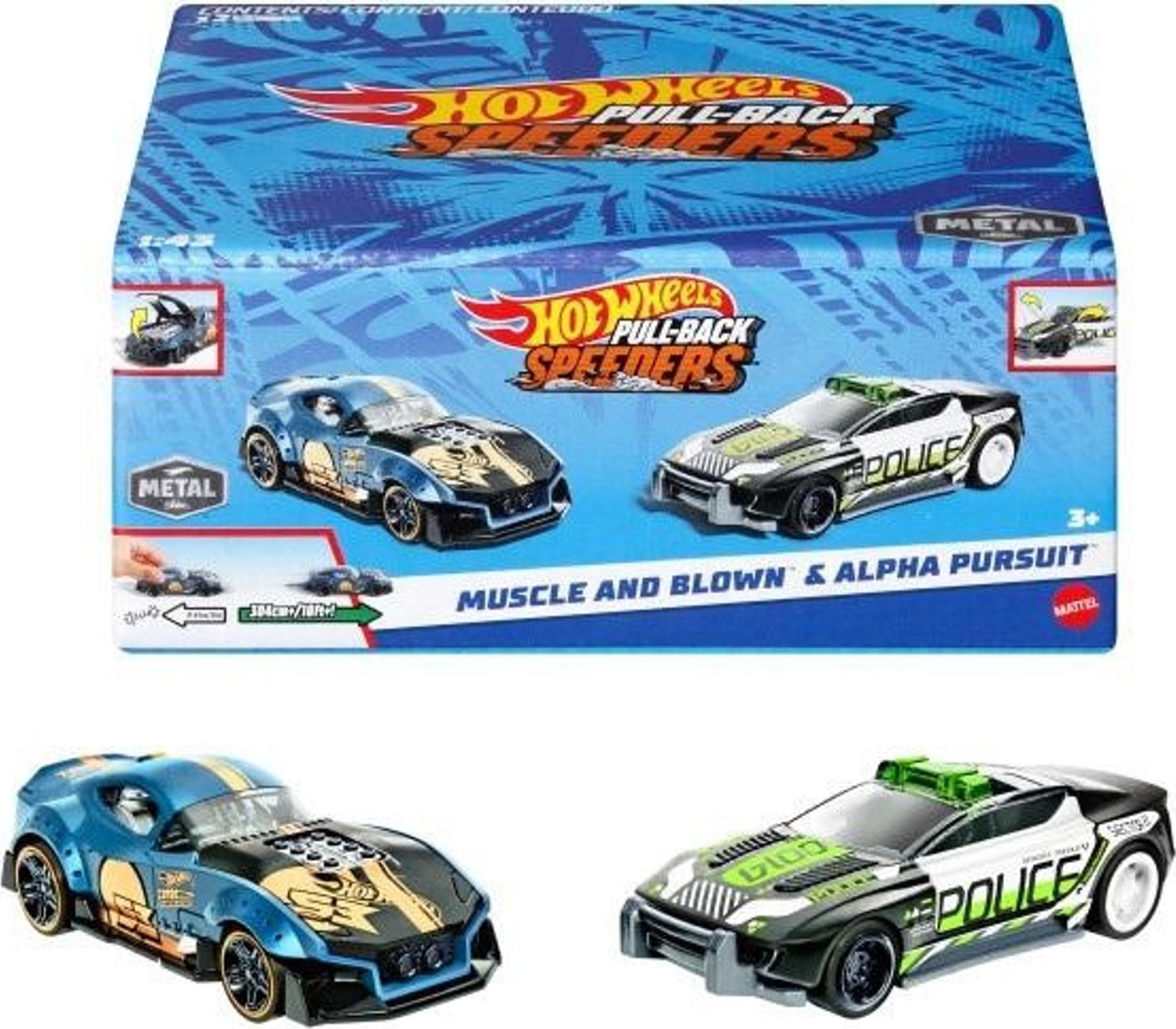 Mattel Hot Wheels Pull-Back Speeders  2