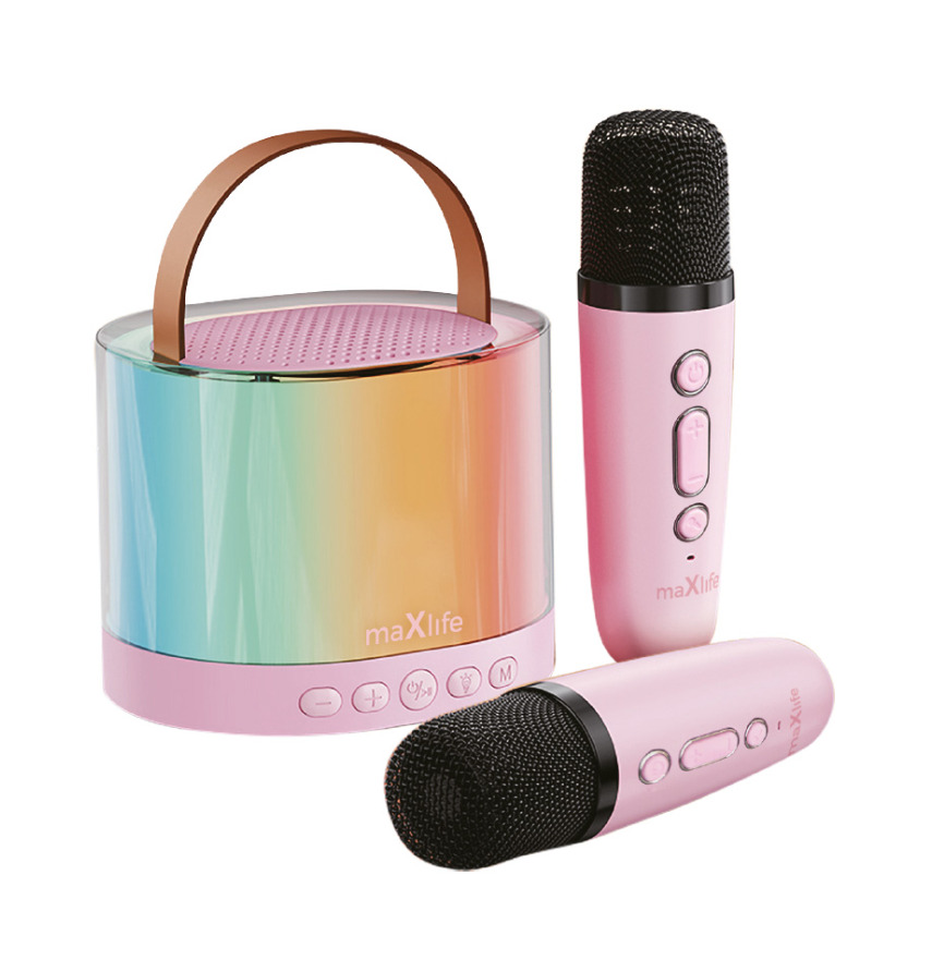 Maxlife MXKS-200 Bluetooth Karaoke Skaļrunis Rozā