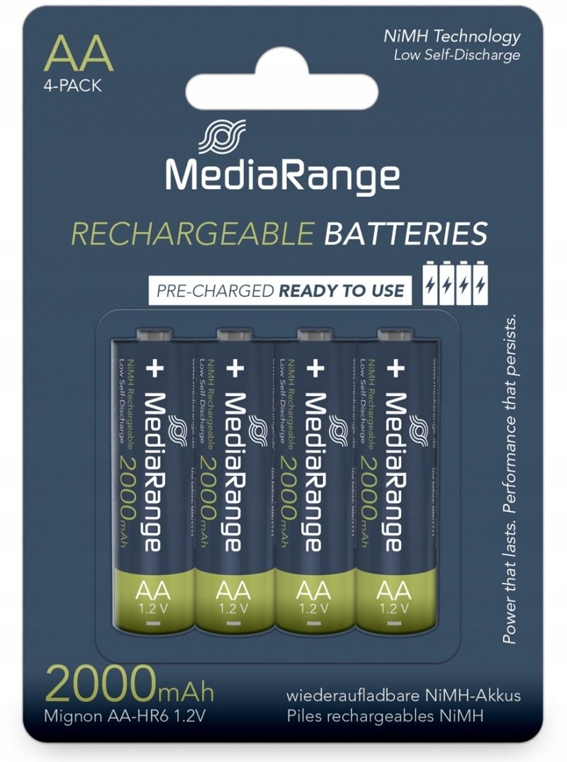 MediaRange  MEDIARANGE AA, NiMH, 2000mAh, blister