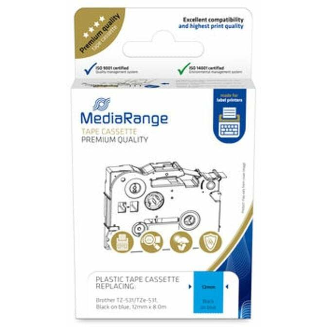 MediaRange MediaRange Schriftbandka. Brother TZ-531/TZe-531 12mm