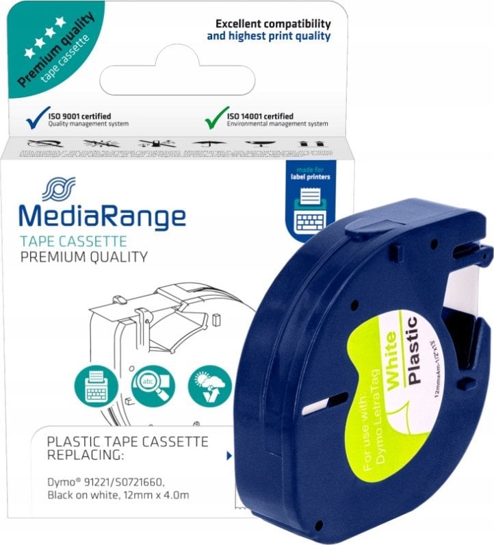 MediaRange do drukarek. komp. Dymo 12mmx4m
