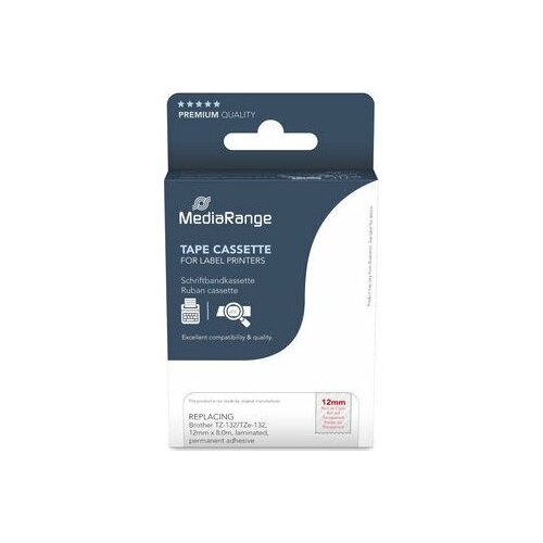 MediaRange  etykietowa Brother TZ-132/TZe-132 12mm 8m
