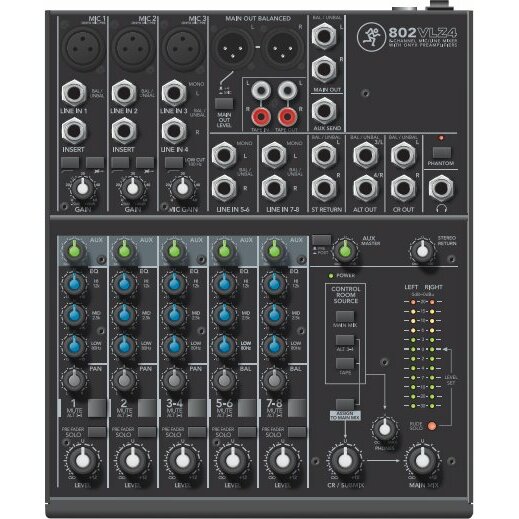 Mentor Mackie 802VLZ4 8-channel compact mixer