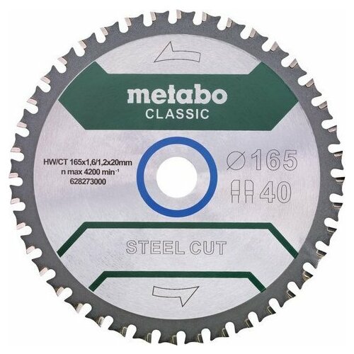 Metabo PIÅA STEEL CUT CLASSIC 165*20MM
