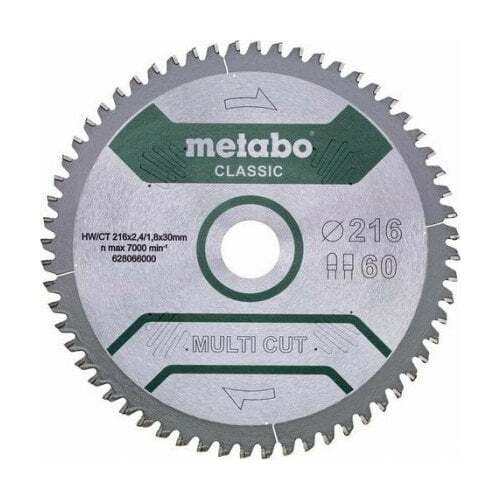 Metabo MULTI CUT CLASSIC 216*30MM Z60