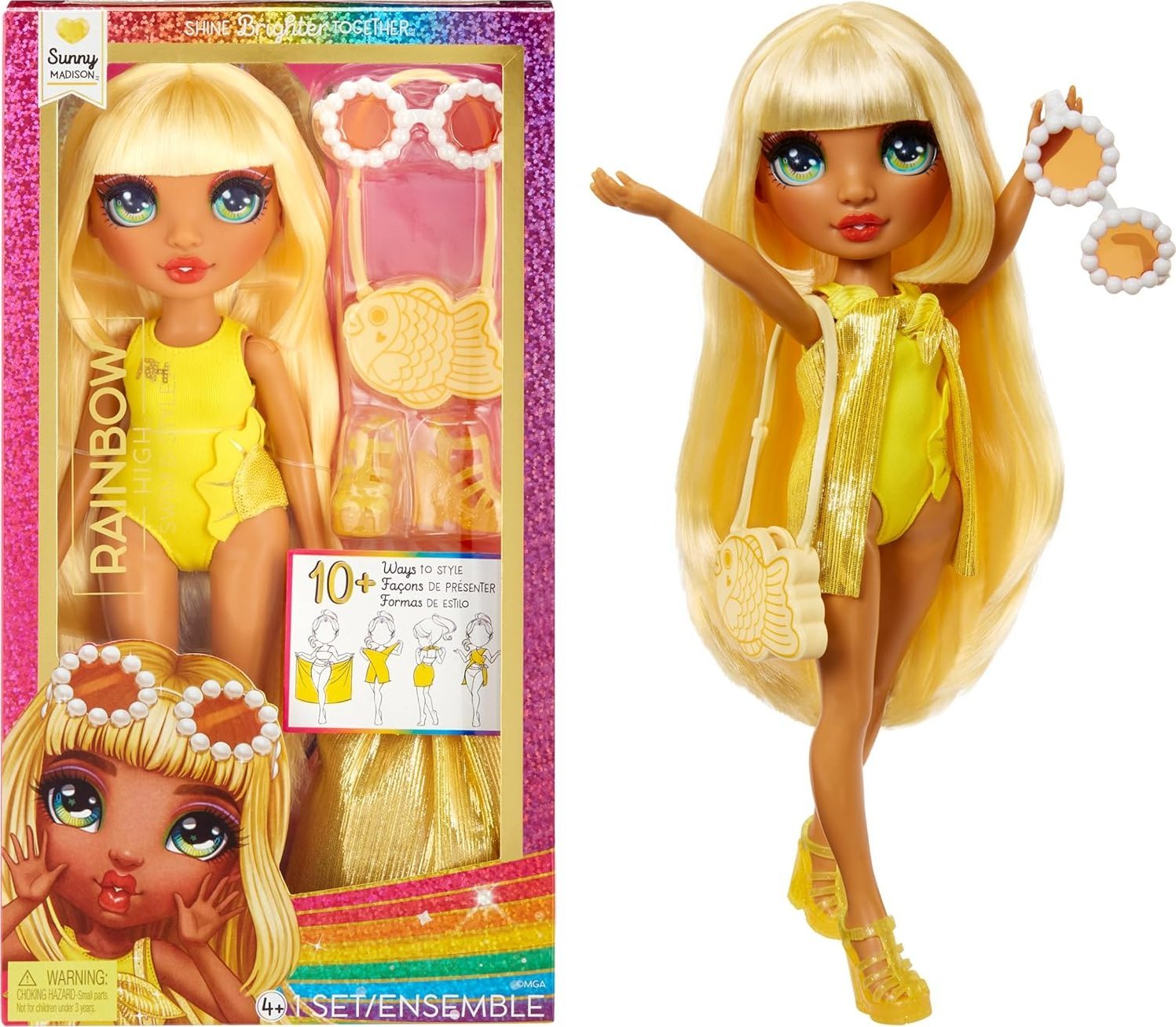 MGA Rainbow High Swim & Style-Sunny