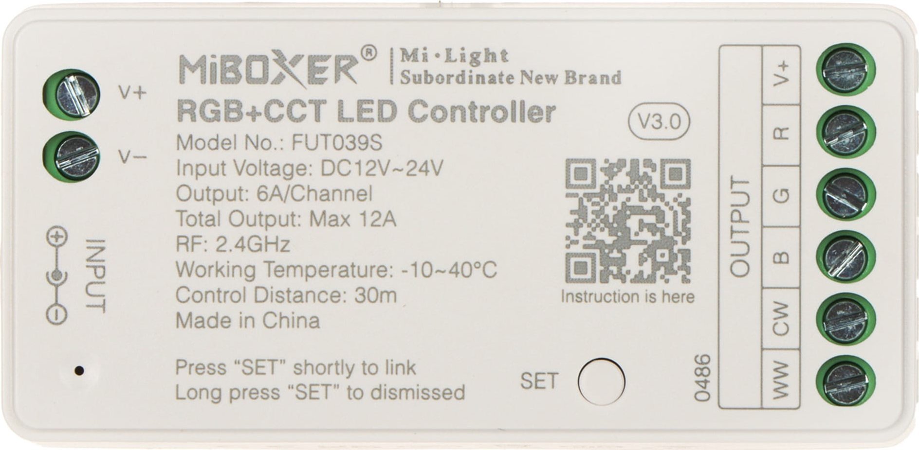 MiBoxer  oświetlenia LED FUT039S 2.4
