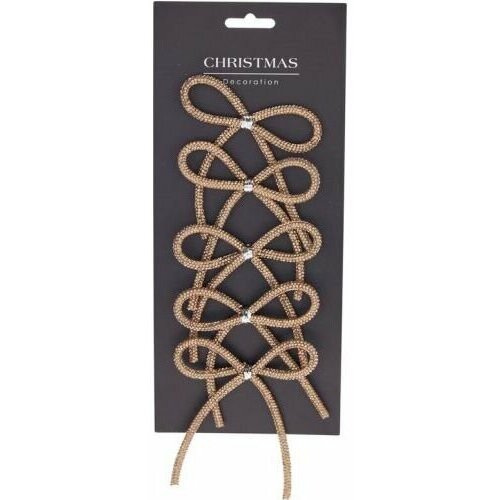 Mica Decorations Decoration bow champagne 9