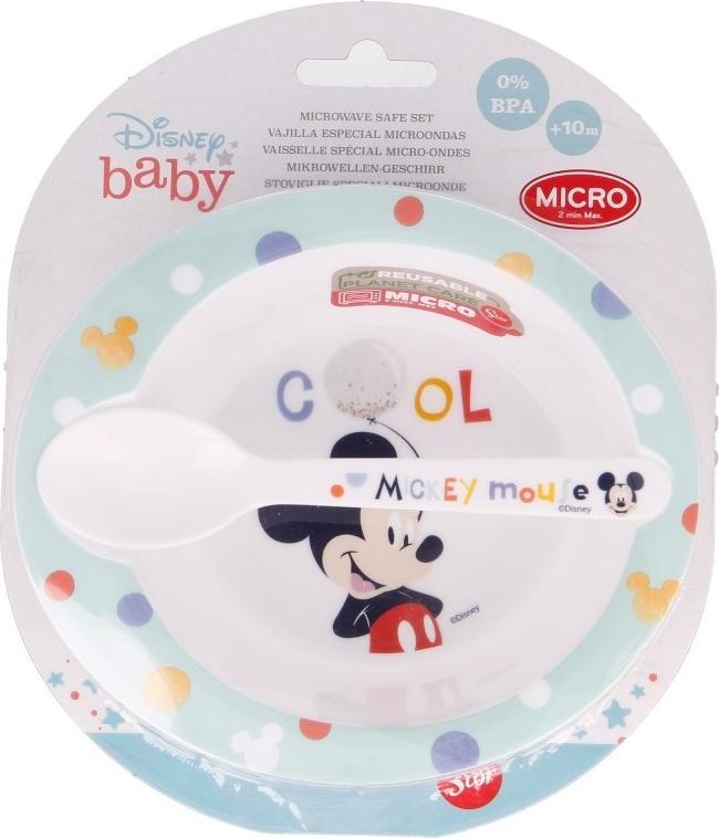 Mickey Mouse - mikro(miska z łyżeczką)