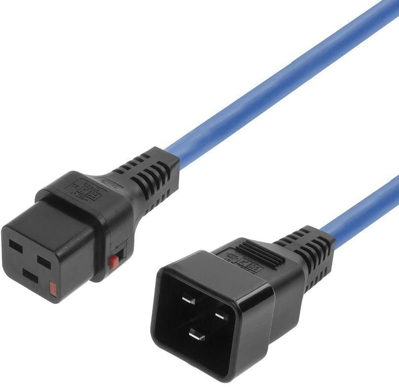 MicroConnect Powercord C19 IEC Lock -