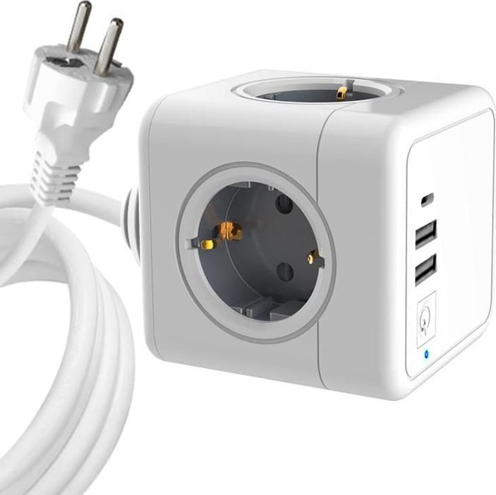 MicroConnect PowerCube, 4 Schuko outlets, |