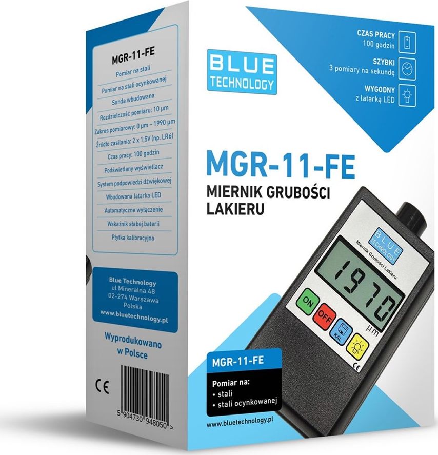 Grubości lakieru MGR-11-FE | 1543 |