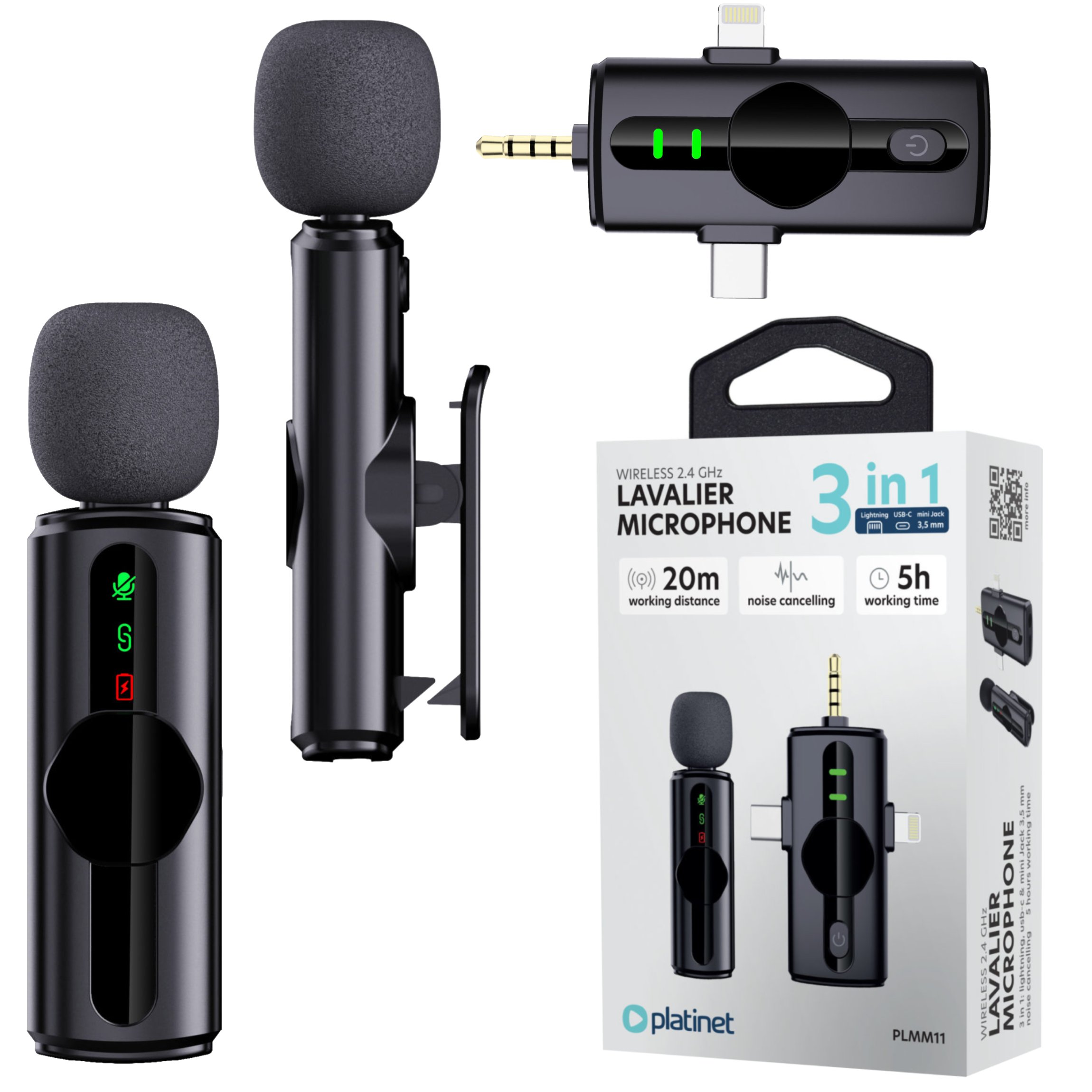 Platinet Wireless Lavalier Single Set (PLMM11)