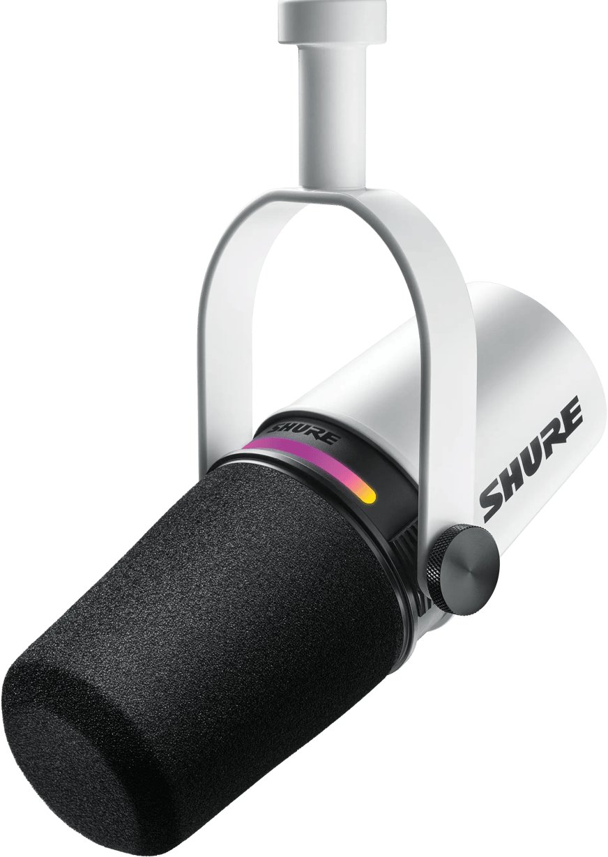 Shure MV7+-W - lectern/vocal microphone with