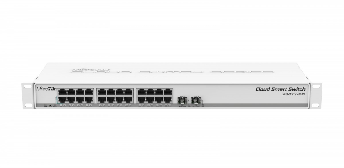 Unknown MikroTik Switch 24x1GbE 2xSFP+ CSS326-24G-2S+R