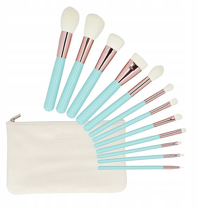 MIMO Makeup Brush Set Turquoise Tonālais