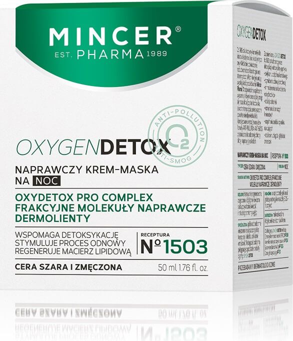 Mincer Pharma Oxygen Detox Naprawczy krem-maskanr