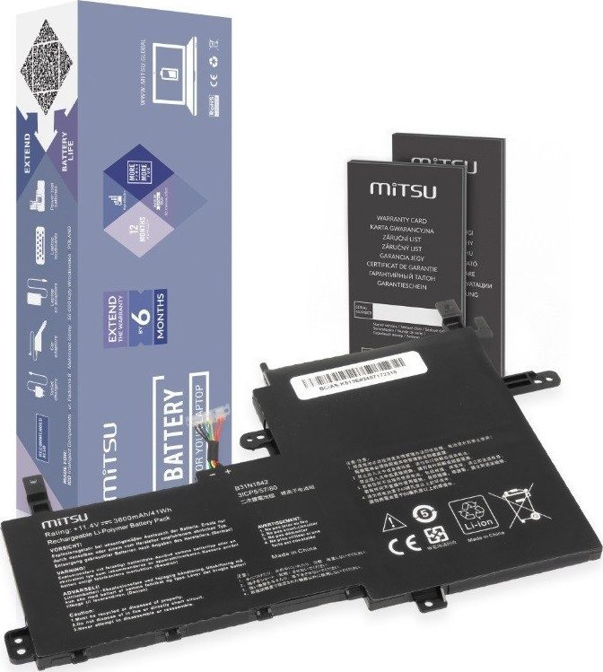 Mitsu Battery B31N1842 for Asus Vivobook