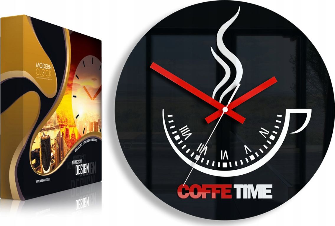 ModernClock ścienny Coffee Time ver.II