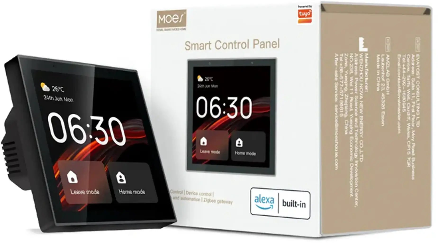 Moes TUYA panel inteligentnego LCD Wi-Fi
