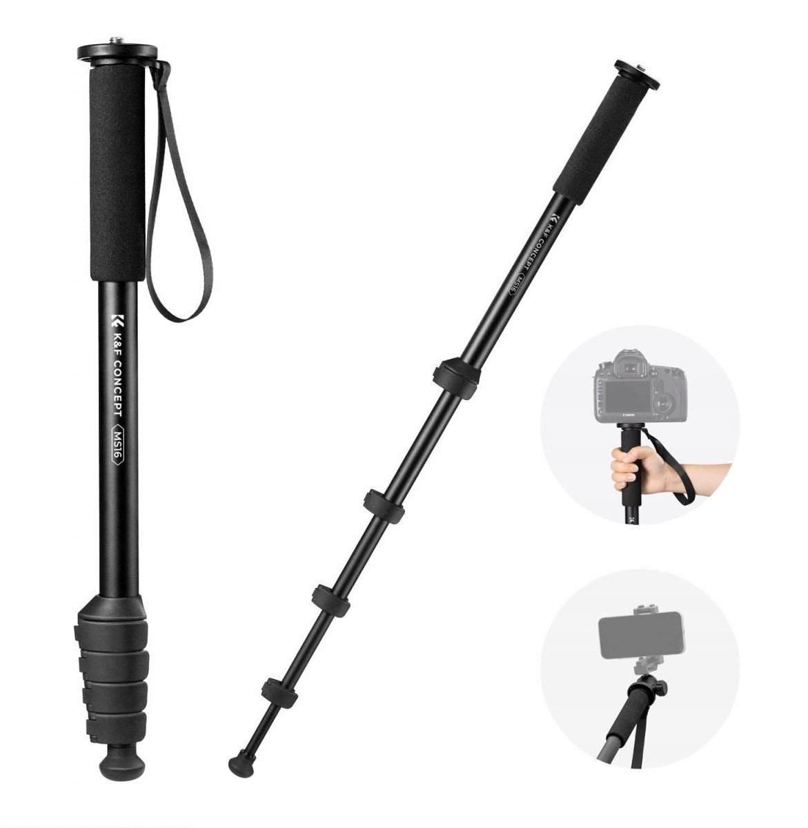 Monopod K+F Monopod Na  Dslr Kamerę