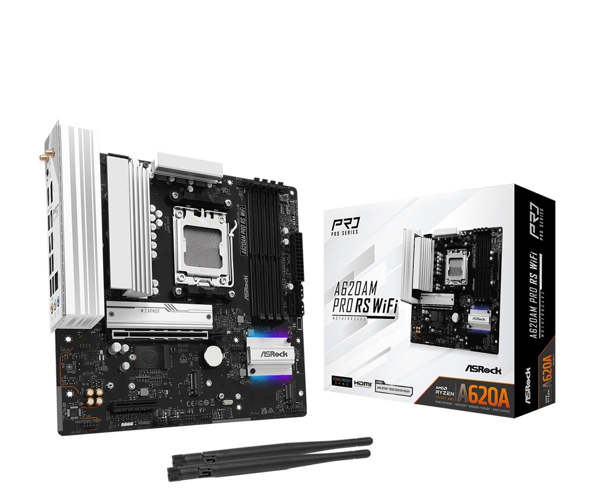 ASRock Motherboard A620AM PRO RS WIFI