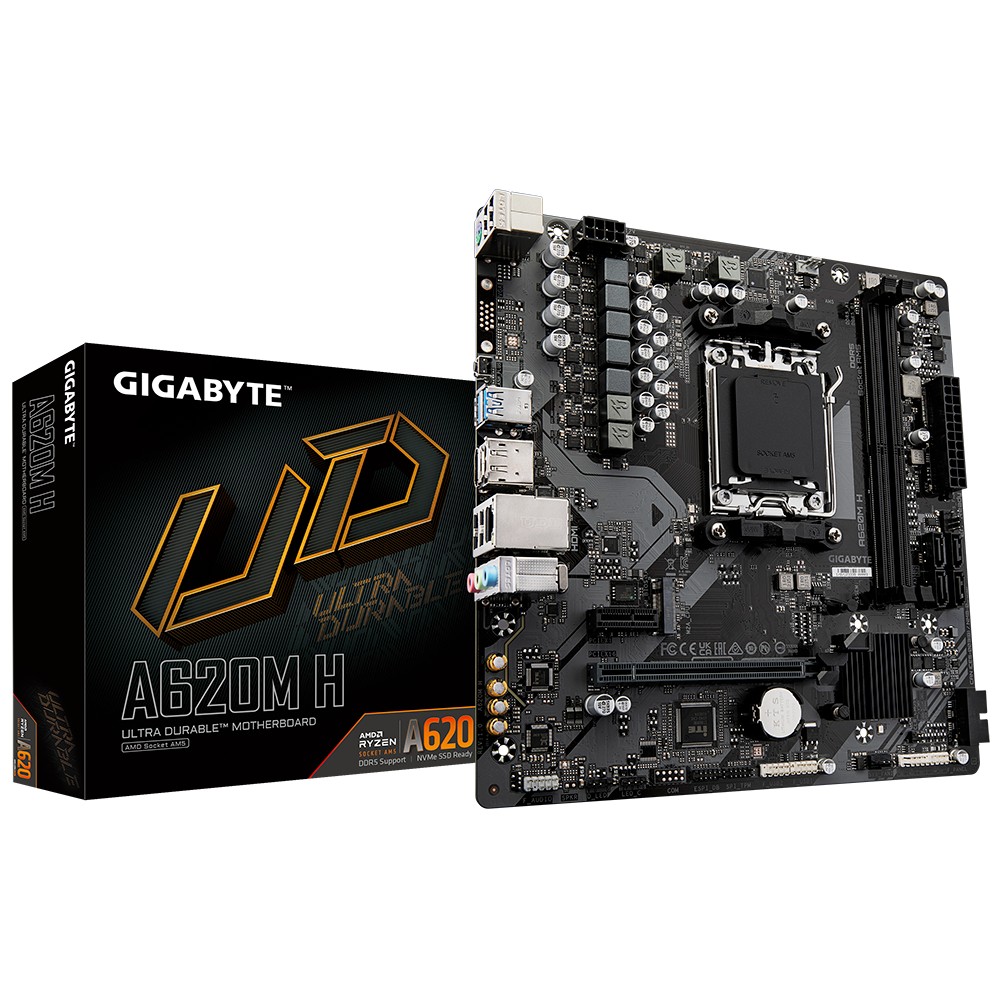 Gigabyte Motherboard A620M H AM5 2DDR5