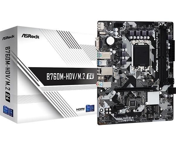 ASRock Motherboard B760M-HDV/M.2 D4 s1700