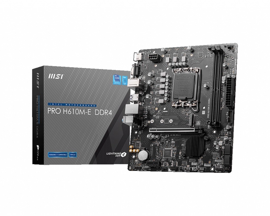 MSI Motherboard PRO H610M-E s1700 DDR4