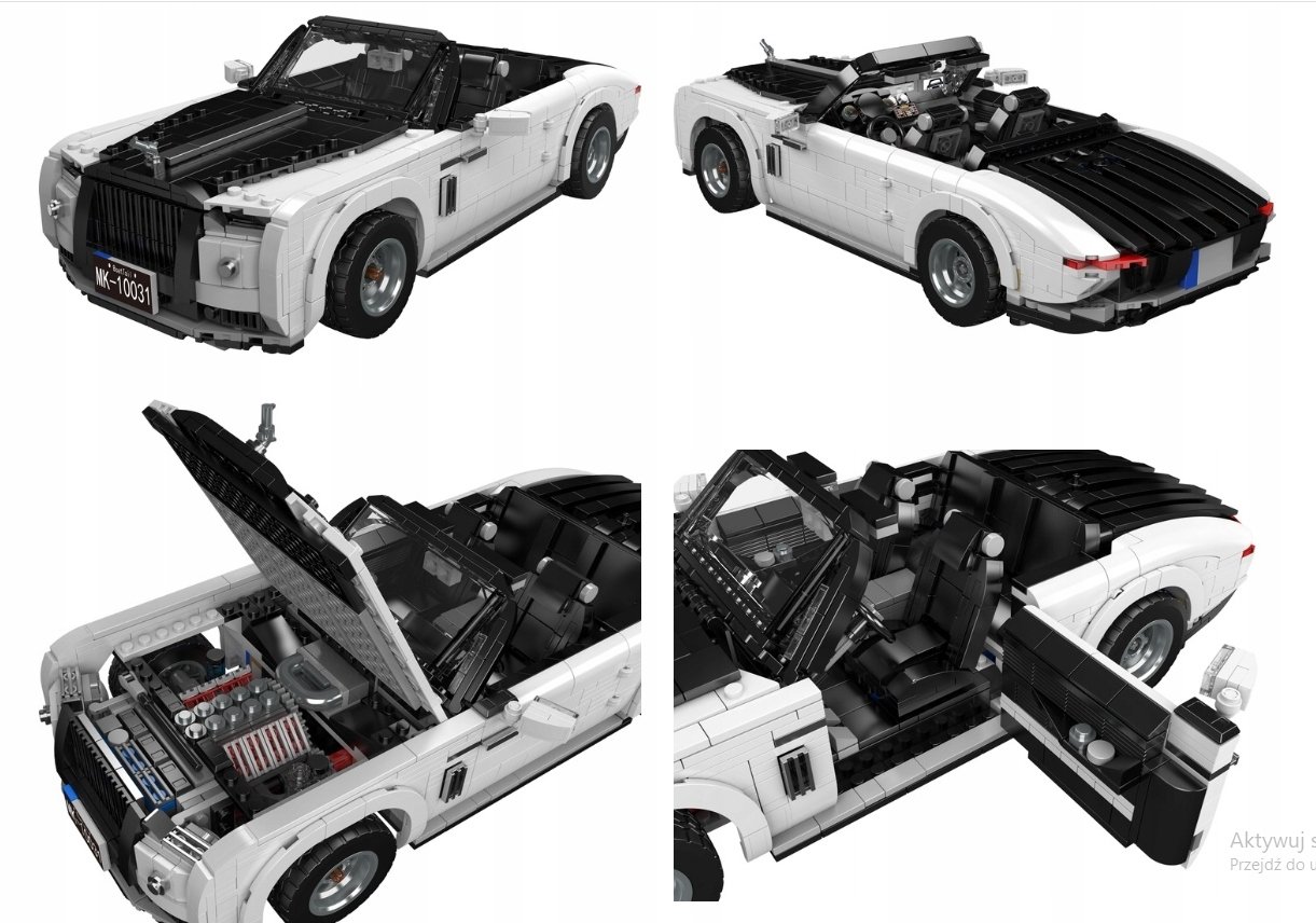 Mould King Wraith Luksusowe Auto Kabriolet