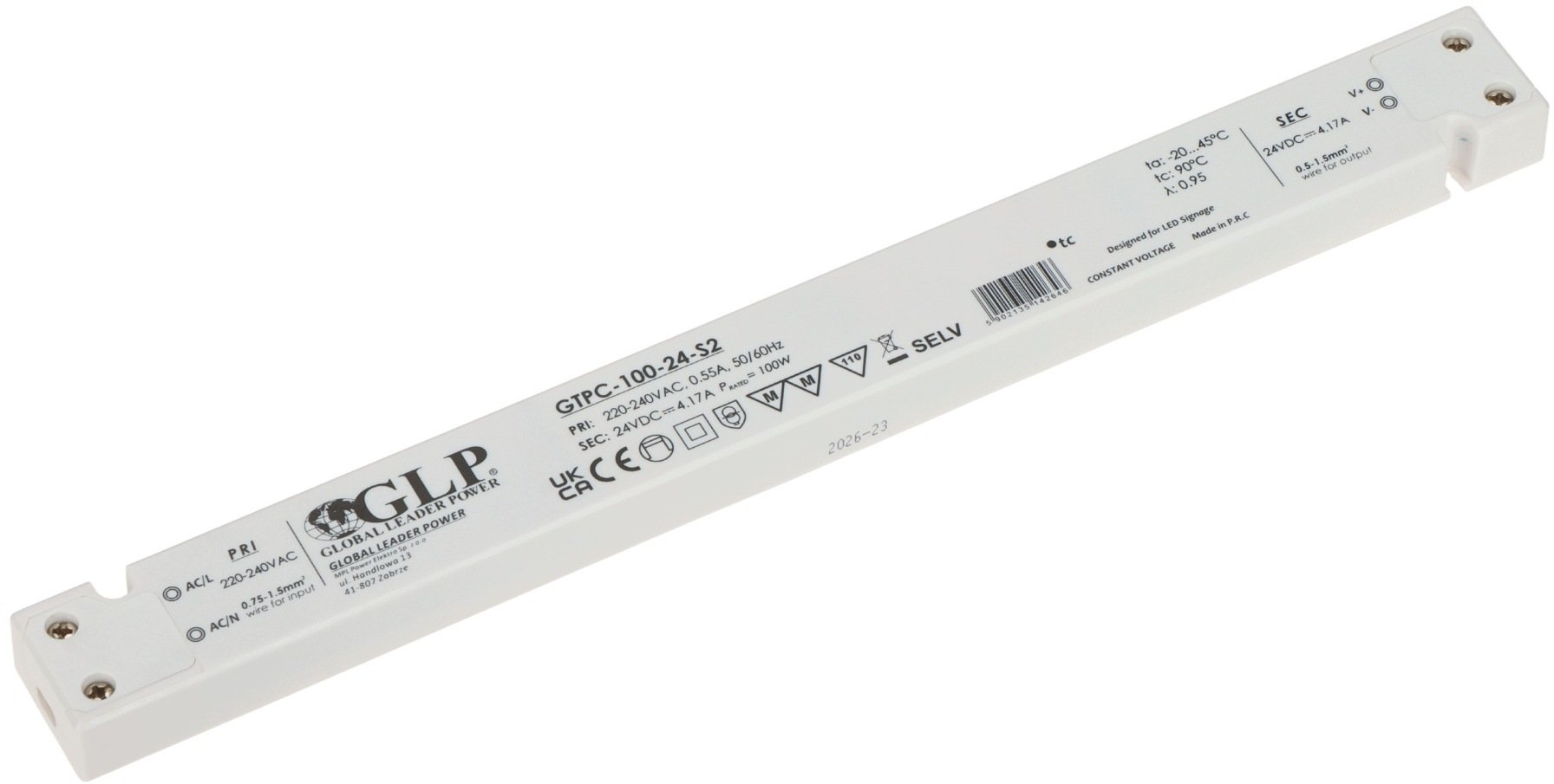 MPL Impulsowy 24V/4.17A-GTPCS2 GLP |
