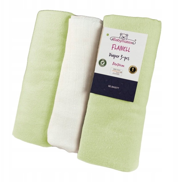 Multitex Pielucha flanelowa 3 pak, roz