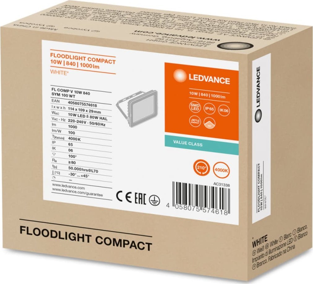 Ledvance  LED FLOOD COMPACT V 10W