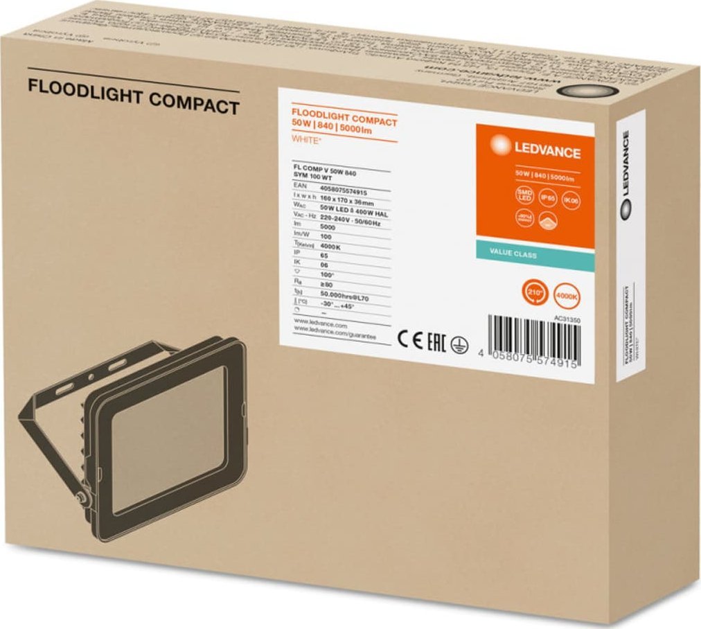 Ledvance  LED FLOOD COMPACT V 50W