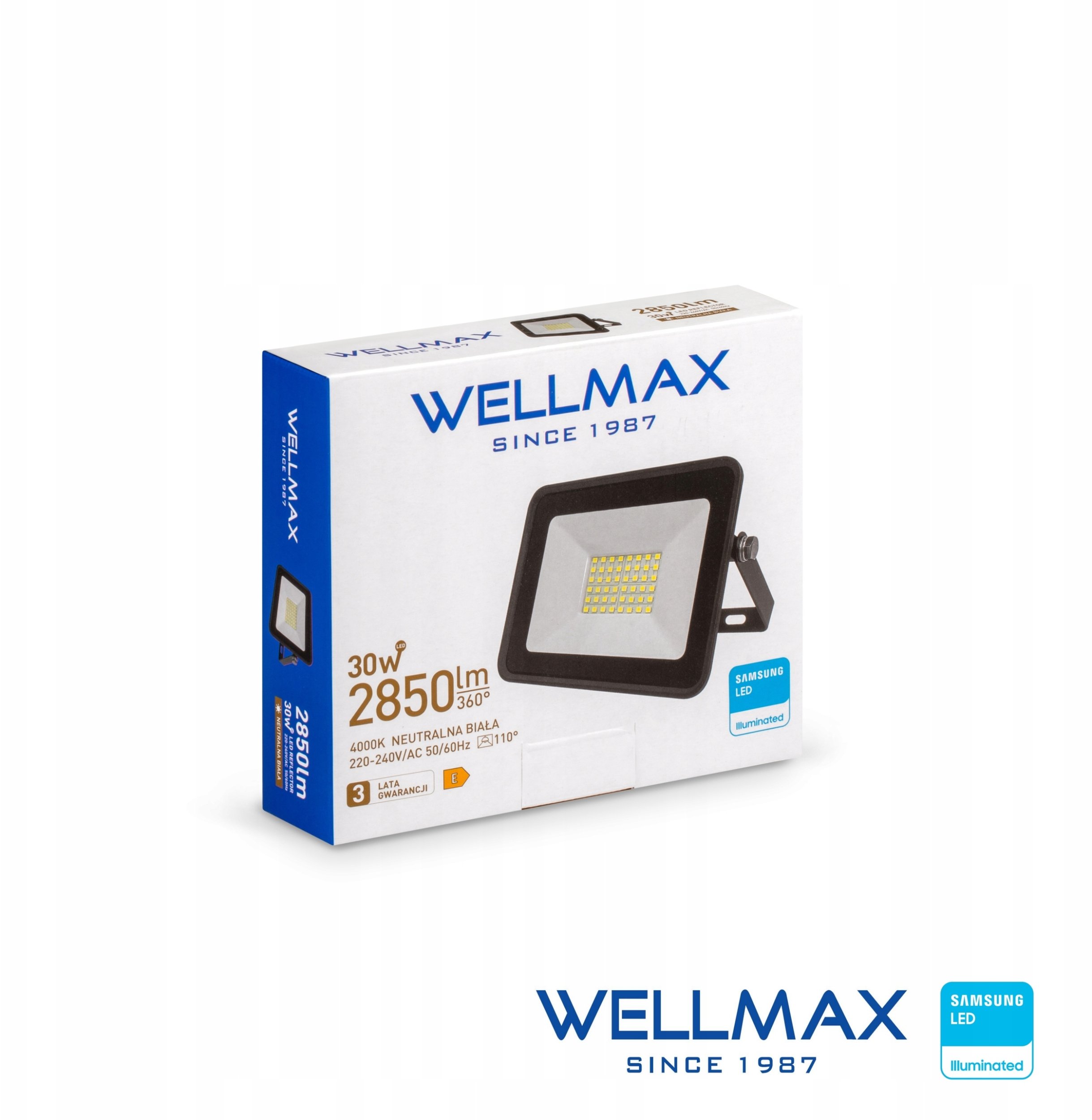 Wellmax LED 30W 95lm/W 2850lm IP65