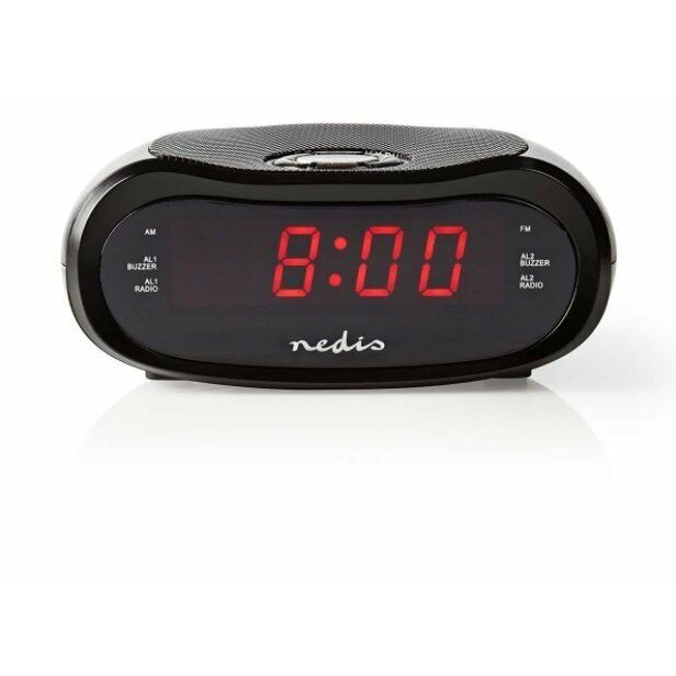 Nedis Radiobudzik CLAR001BK LED projekcja 2x