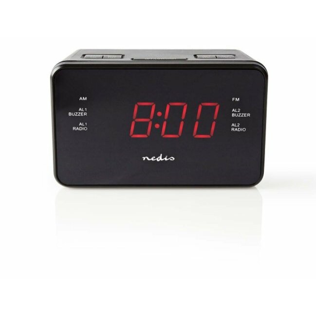 Nedis Radiobudzik CLAR002BK LED AUX projekcja