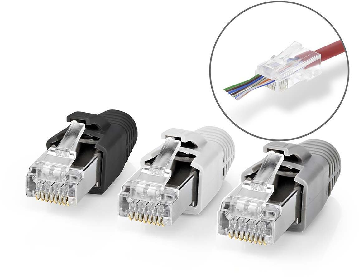 Nedis RJ45 przelotowe CAT7 FTP   jedno-/wielodrutowych