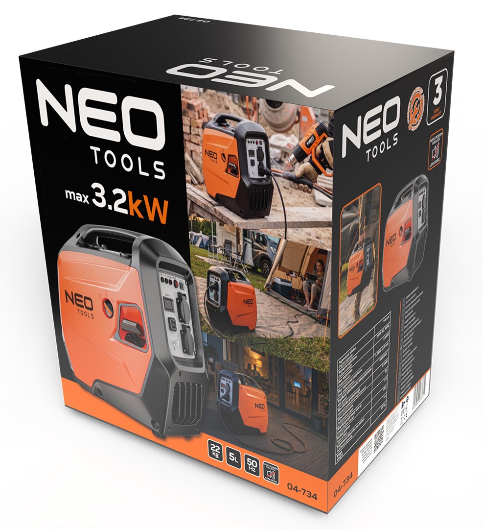 Agregat Neo Prądotwórczy inwertorowy 3200W (04-734)