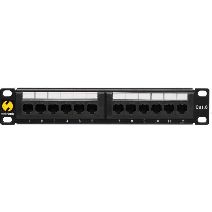 NetRack Patch panel 10" 12-portów Kat