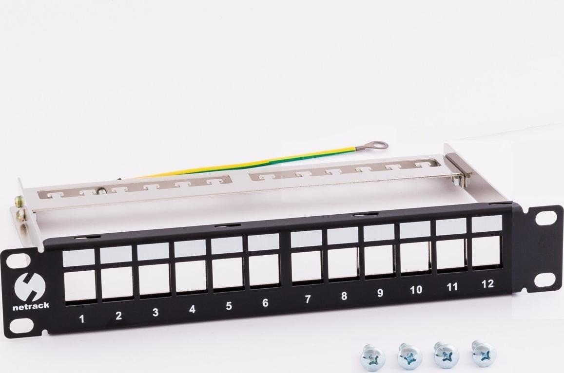 NetRack Patch panel 10" 12x slot