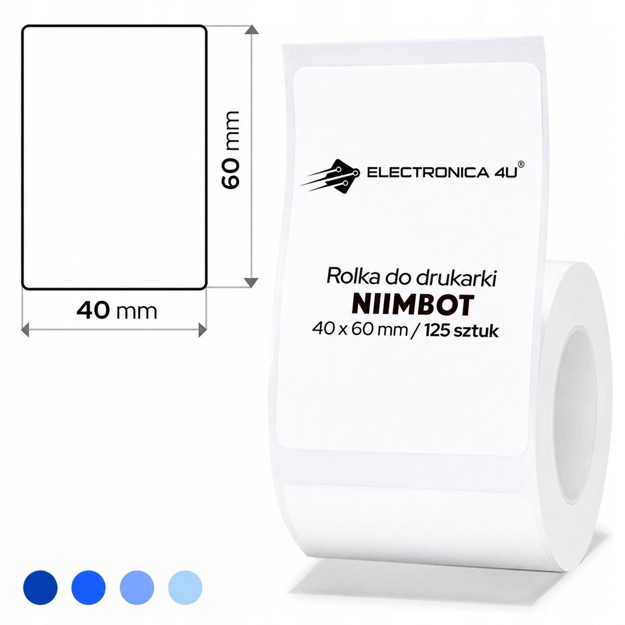 Niimbot Etykiety samoprzylepne  termiczne Niimbot B1