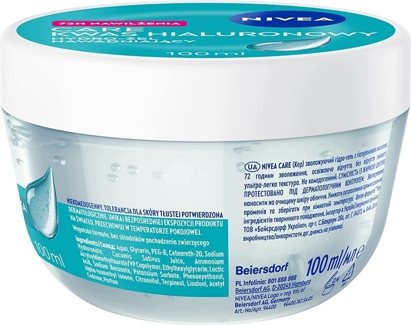 Nivea CARE krem 100ml żelowy (01944002626)