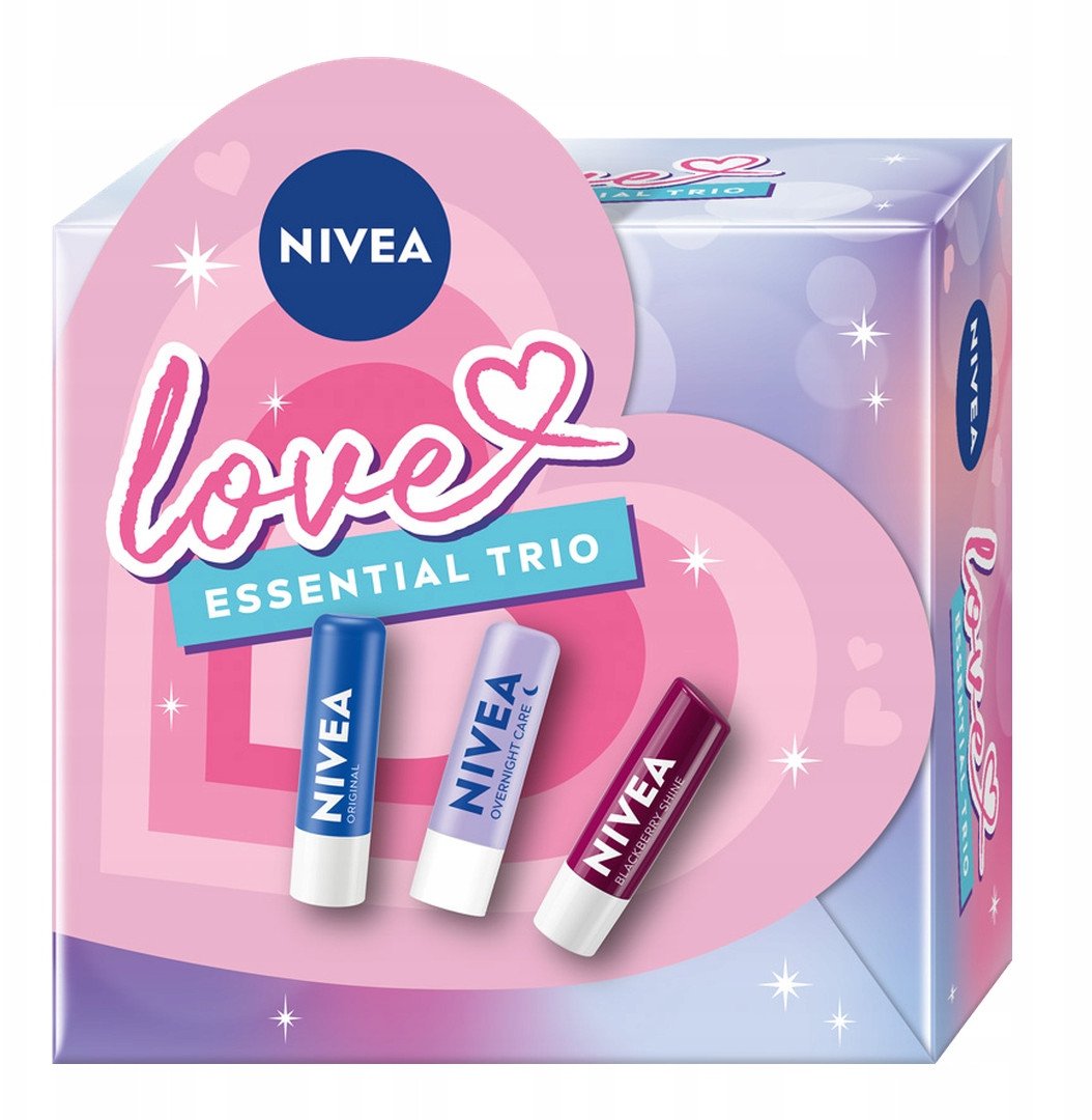 Nivea NIVEA_SET Love Essential Trio pomadki
