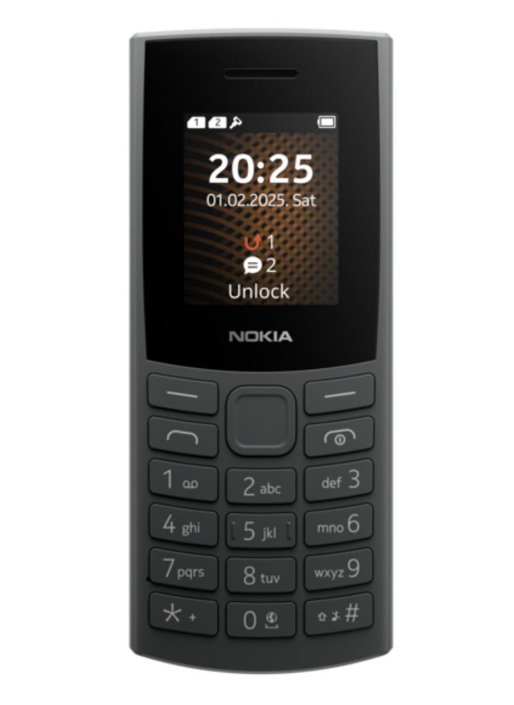 Nokia 105 4G Mobilais tālrunis Black