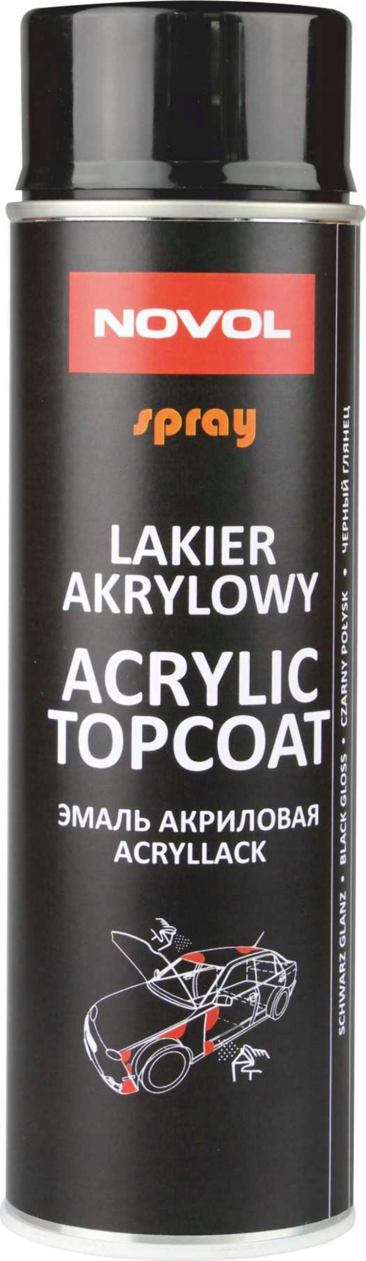 Novol SPRAY ACRYL TOPCOAT POÅYSK 500