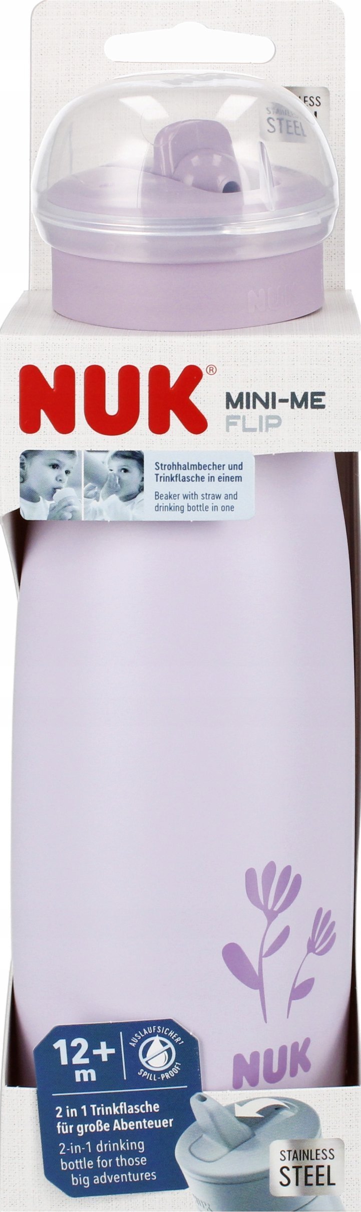 NUK  500ML MINI-ME 12M FIOLET 10255691