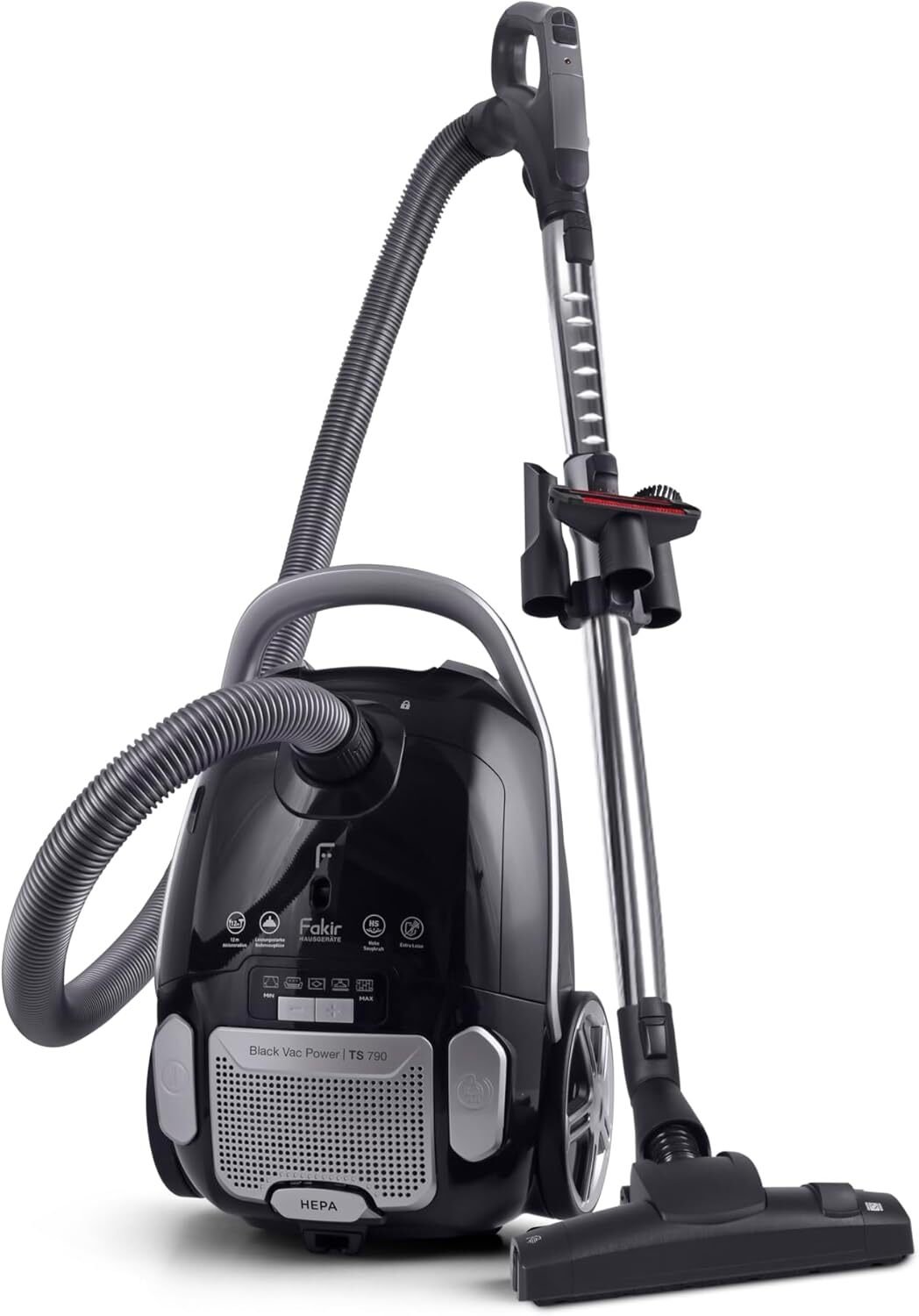 Fakir Canister vacuum cleaner black Vac