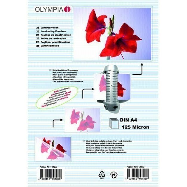 Olympia do laminacji A4/125mikronów/25 (9185) |
